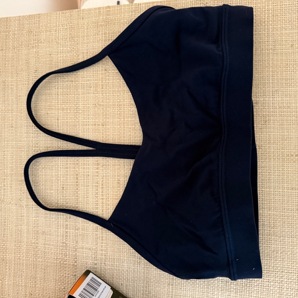 Lululemon Flow Y Bra Navy Blue Sports Bra